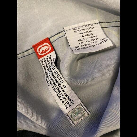 Eckō Unltd Short Sleeve Grey Button Up Xl Men’s Complex Graphic - Picture 8 of 9